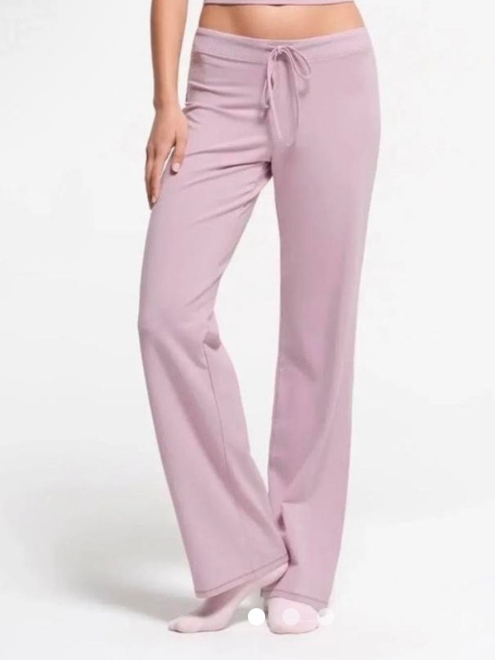 SKIMS  COTTON JERSEY LOW RISE SLIM CROP
PANT in HALITE